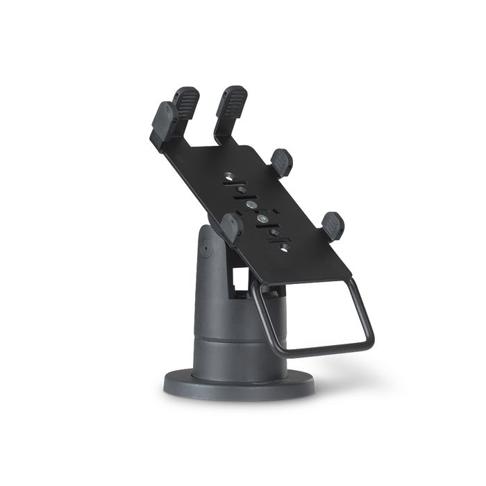 Ergonomic Solutions SpacePole Stack with MultiGrip plate for Verifone P200 & P400 - BLACK - W124992049