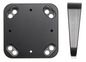 Brodit Extension mounting plate, angled 10°. With 6 predrilled holes.