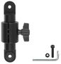 Brodit Adjustable Pedestal mount extension part 5,5" rotatable, small teeth, total length: 156 mm, CC dimension: 152 mm, black