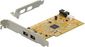 HP PCI FireWire (IEEE-1394A) adapter card - With full height bracket