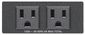 Extron Two JP AC Outlet – Double Space AAP – Black