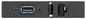 Extron Single Space AAP - Black: One USB 3.2 Type-A Female to One USB B Female on Pigtail, One RJ-45 Female to Female Barrel - CAT 5e