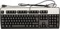 HP USB Windows basic keyboard assembly (Silver and Carbonite Black) - Has attached 1.8m (6.0ft) long cable (Spanish)