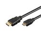 Digitus HDMI High Speed connection cable, type C - type A M/M, 3.0m, Ultra HD 24p, gold, bl