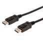 Digitus DisplayPort connection cable, DP M/M, 1.0m, w/interlock, Ultra HD 4K, bl