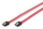 Digitus SATA connection cable, L-type, w/ latch F/F, 0.5m, straight, SATA II/III, re