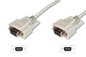 Digitus Datatransfer connection cable, D-Sub9 F/F, 2.0m, serial, molded, be