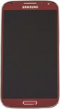Samsung Samsung GT-I9505 Galaxy S4 Complete Front+LCD+Touchscreen, red