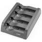 Zebra SAC4000-410CES, Four-slot battery charger for WT4000 series, Black