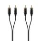Belkin RCA Audio Cable 2xRCA M/M 1m Black Gold plated