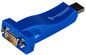 Lenovo Brainboxes Approved USB to Serial Adapter, 1 x Serial (RS-232) Male - Hi-Speed USB Male, blue, 25g