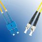 MicroConnect Optical Fibre Cable, ST-SC, Singlemode, Duplex, OS2 (Yellow), 1m
