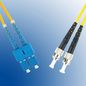 MicroConnect Optical Fibre Cable, ST-SC, Singlemode, Duplex, OS2 (Yellow), 25m