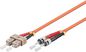 MicroConnect Optical Fibre Cable, ST-SC, Multimode, Duplex, OM2 (Orange), 5m