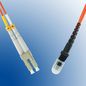 MicroConnect Optical Fibre Cable, LC-MTRJ, Multimode, Duplex, OM1 (Orange), 15m