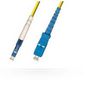 MicroConnect Optical Fibre Cable, LC-SC, Singlemode, Simplex, OS2 (Yellow) 2m