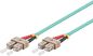 MicroConnect Optical Fibre Cable, SC-SC, Multimode, Duplex, OM3 (Aqua Blue), 6m