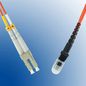 MicroConnect Optical Fibre Cable, LC-MTRJ, Multimode, Duplex, OM1 (Orange), 2m