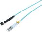 MicroConnect Optical Fibre Cable, LC-MTRJ, Multimode, Duplex, OM3 (Aqua Blue), 7m
