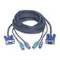 IOGEAR KVM Cable - 10ft - 1 x D-Sub (HD-15), 2 x mini-DIN (PS/2)