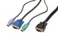 Digitus PS/2 KVM Cable f/ DIGITUS TFT Consoles, 1x HD-15 - 1x VGA HD-15, 2x PS/2, M/M, 3.0m