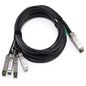Dell Networking Cable 40GbE QSFP+ to 4x 10GbE SFP+, Passive Copper Breakout Cable, 1m