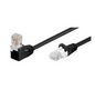 MicroConnect CAT5e U/UTP Network Cable 1 x 90° angled 2m, Black