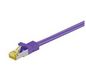 MicroConnect RJ45 Patch Cord S/FTP w. CAT 7 raw cable, 10m, Purple