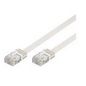 MicroConnect UTP CAT5e White Flat Cable 3M PVC, 4x2xAWG 30/7 CCA