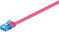 MicroConnect CAT6a U/UTP FLAT Network Cable 3m, Pink