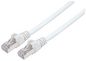Intellinet Network Patch Cable, Cat6, 1m, White, Copper, S/FTP (cable foiled/twisted pair - all three pairs wrapped in braid shield), LSOH / LSZH (Low Smoke, no Halogen), PVC, RJ45 Male to RJ45 Male, Gold Plated Contacts, Snagless, Booted