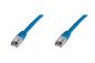 Digitus Patch Cable, FTP, CAT5E Length 0.5 M, AWG 26/7 Color blue