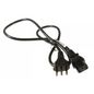 HP Power cord (Black) - 18 AWG, three conductor, 1.9m (75in) long - Has straight (F) C13 receptacle (For 220V in Chile)