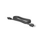 HP Power cord (Black) - 1.8m (5.9ft) long - Has straight C5 (F) plug for power output (for 240V in the UK)