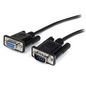 StarTech.com StarTech.com 2m Black Straight Through DB9 RS232 Serial Cable - DB9 RS232 Serial Extension Cable - Male to Female Cable