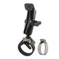RAM Mounts Double Ball Strap Hose Clamp Mount with Diamond Plate
