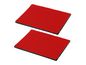 RAM Mounts 2-Pack Steel Rectangle Adhesive Plates for RAM Power-Plate, Black/Red