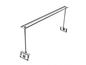 Ventev Above Ceiling Tile Mounting Bracket with Adjustable Height