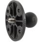 RAM Mounts RAM Composite Ball Adapter with Round Plate and 1/4"-20 Threaded Stud