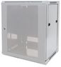Intellinet 19" Wallmount Cabinet, 9U, 500 (h) x 570 (w) x 600 (d) mm, Max 60kg, Flatpack, Grey