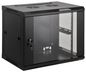 Intellinet 19" Wallmount Cabinet, 15U, 770 (h) x 600 (w) x 450 (d) mm, Max 60kg, Assembled, Black