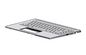 HP Top cover with Backlit keyboard, includes fingerprint reader, natural silver
