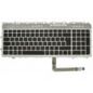 HP Keyboard (French), Black/Silver