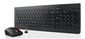 Lenovo Essential Wireless Combo Keyboard & Mouse, Black