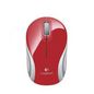 Logitech Wireless Mini Mouse M187, RF Wireless, Red