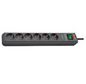 Brennenstuhl Eco-Line 13.500A extension socket with surge protection 6-way, anthrazit, 5m