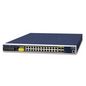 Planet Industrial L3 24-Port 10/100/1000T 802.3at PoE + 4-Port Shared 100/1000X SFP Managed Ethernet Switch(-40~75 degrees C)