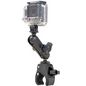RAM Mounts RAM Tough-Claw Double Ball Mount with Universal Action Camera Adapter