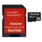 Sandisk microSDHC Card 32GB + Photo Adapter