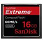 Sandisk 16GB CompactFlash Card Extreme, 60MB/s, Black